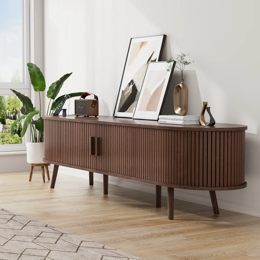 Chader Modern Wood 69"  with Drawers and Shelf Storage